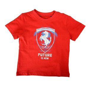 Scuderia Ferrari Kid "Future is now" Red Short Sleeve T-Shirt